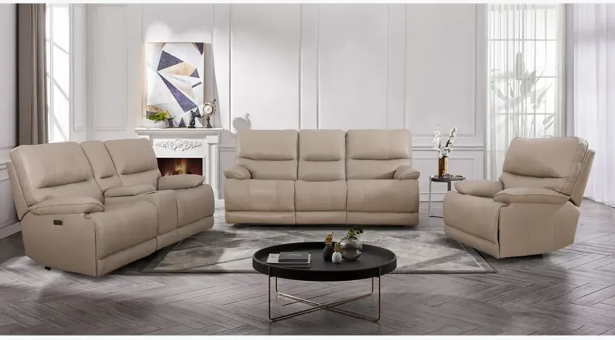 Theo Taupe Power Reclining Sofa