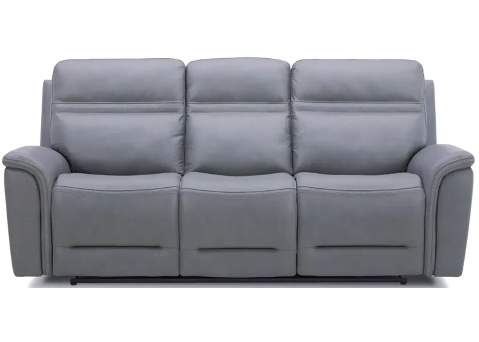 Cooper Gray Zero Gravity Power Headrest Reclining Sofa with Power Lumbar