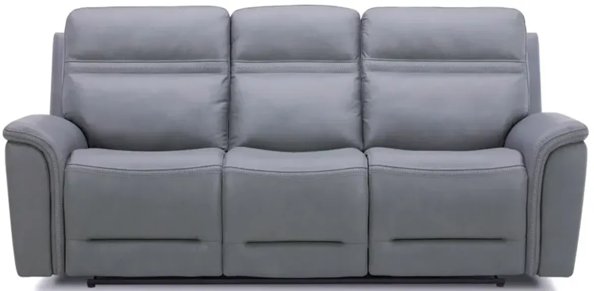 Cooper Gray Zero Gravity Power Headrest Reclining Sofa with Power Lumbar