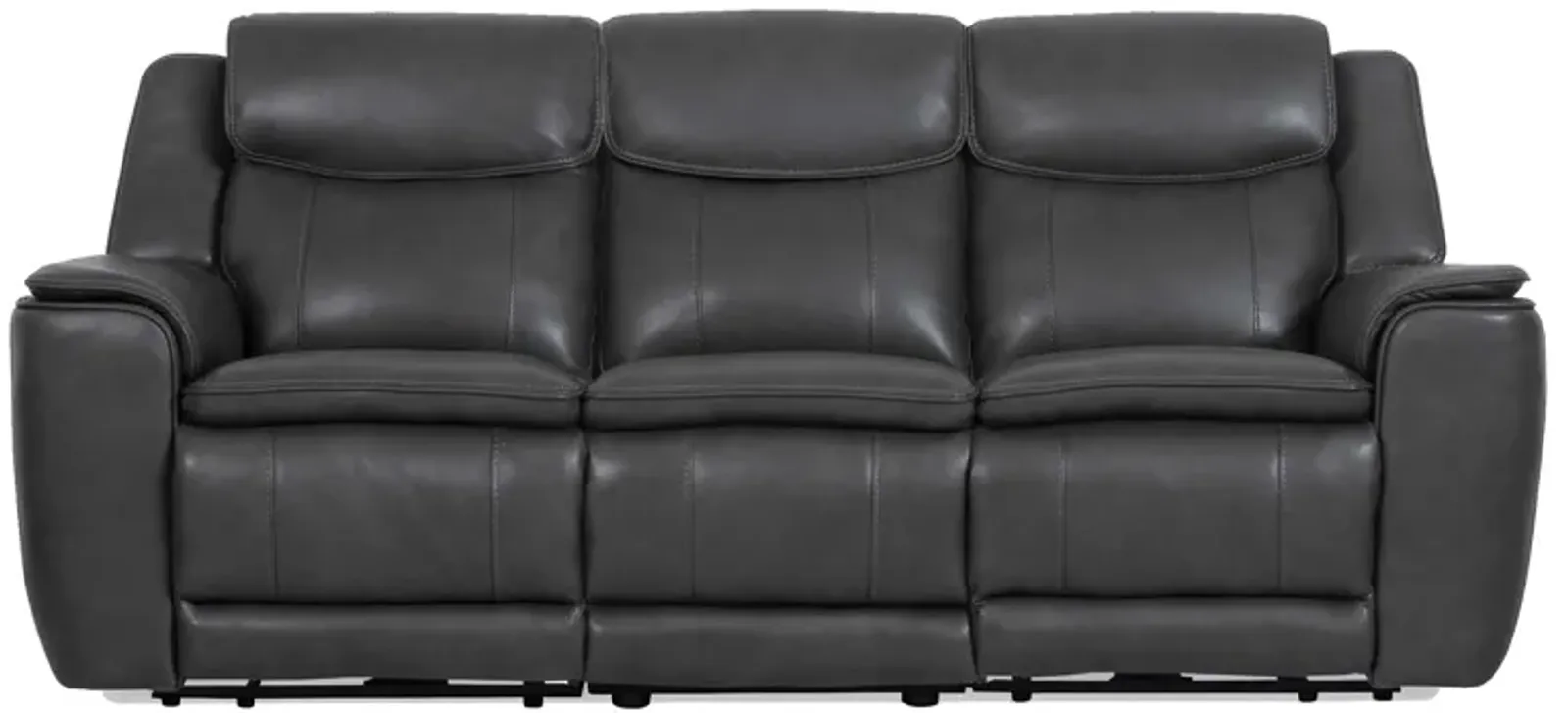 Colton Charcoal Zero Gravity Power Headrest Reclining Sofa