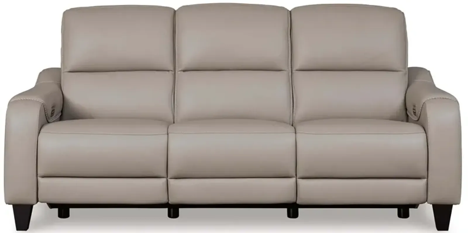 Mercomatic Gray Power Headrest Reclining Sofa