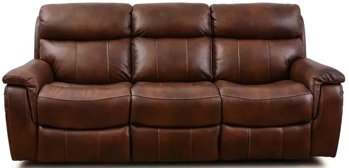 Brandon Light Brown Power Headrest Reclining Sofa