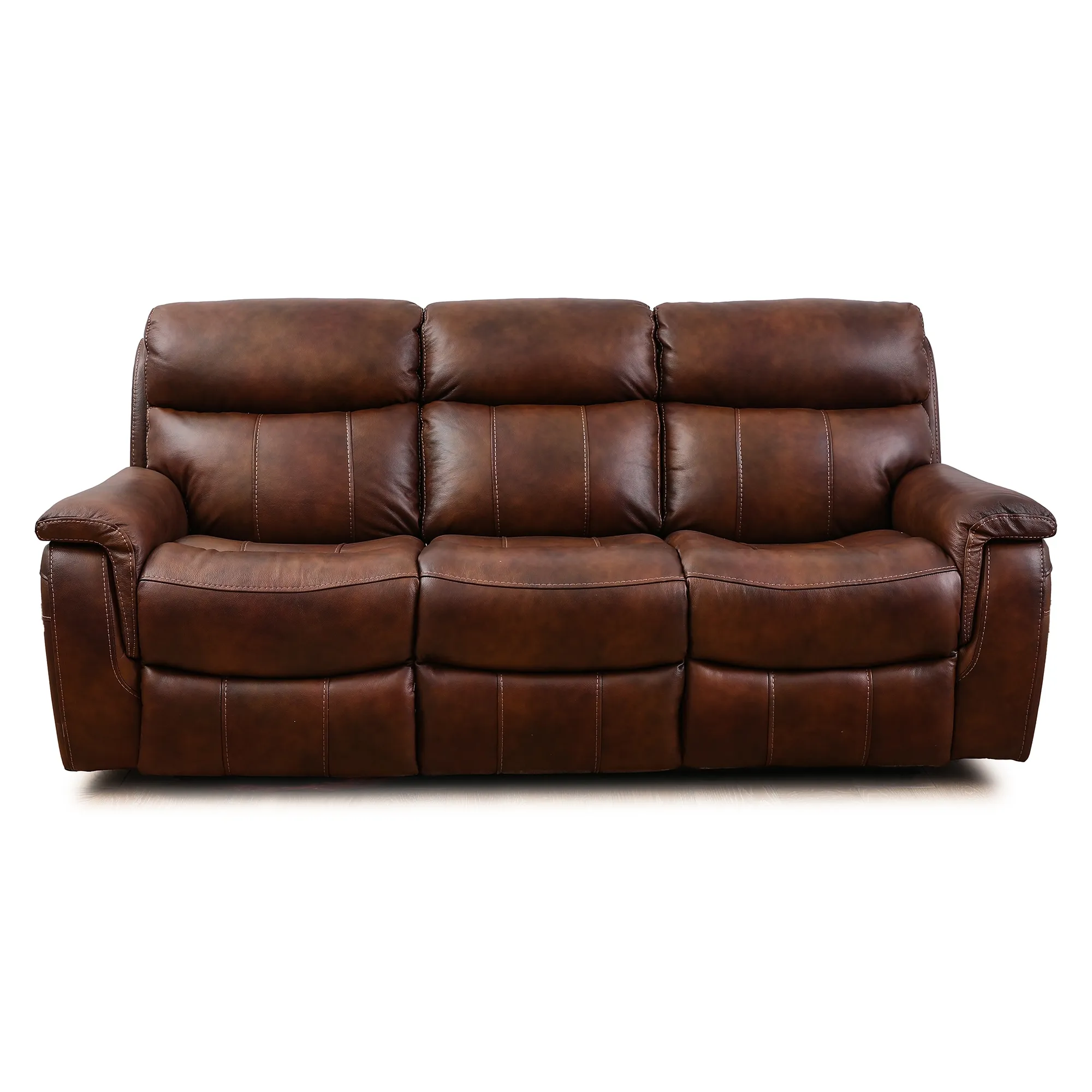 Brandon Light Brown Power Headrest Reclining Sofa