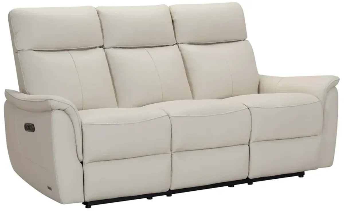 Sassari Chalk Power Reclining Sofa