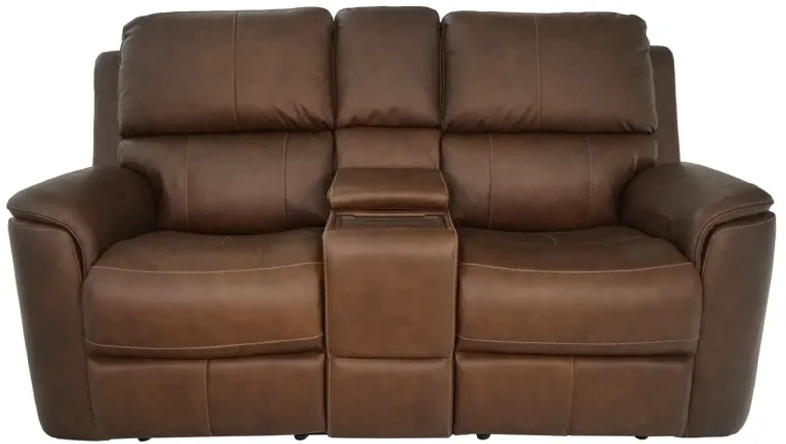 Henry Zero Gravity Power Headrest Reclining Console Loveseat with Power Lumbar