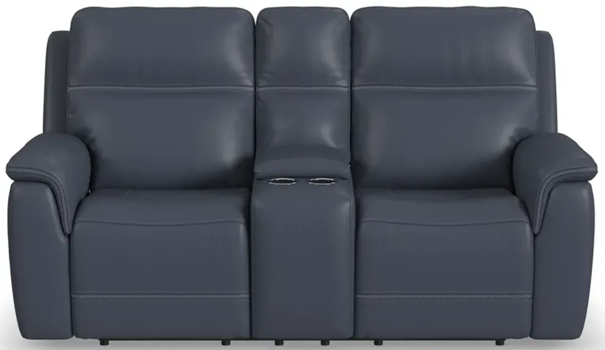 Sawyer Zero Gravity Power Headrest Reclining Console Loveseat with Power Lumbar