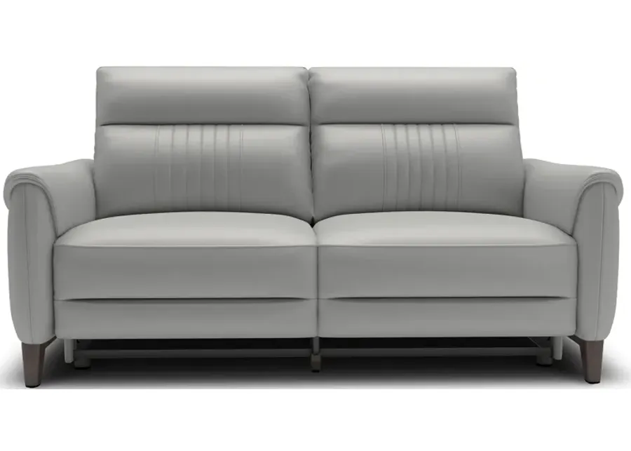 Florida Grey Power Headrest Reclining Loveseat