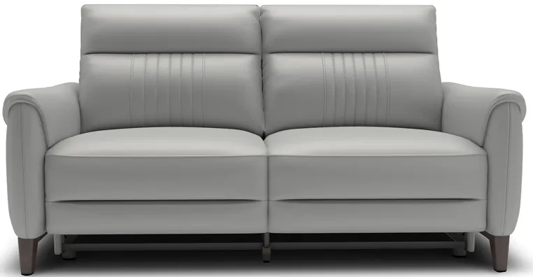 Florida Grey Power Headrest Reclining Loveseat