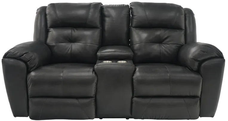 Vista Power Headrest Reclining Console Loveseat