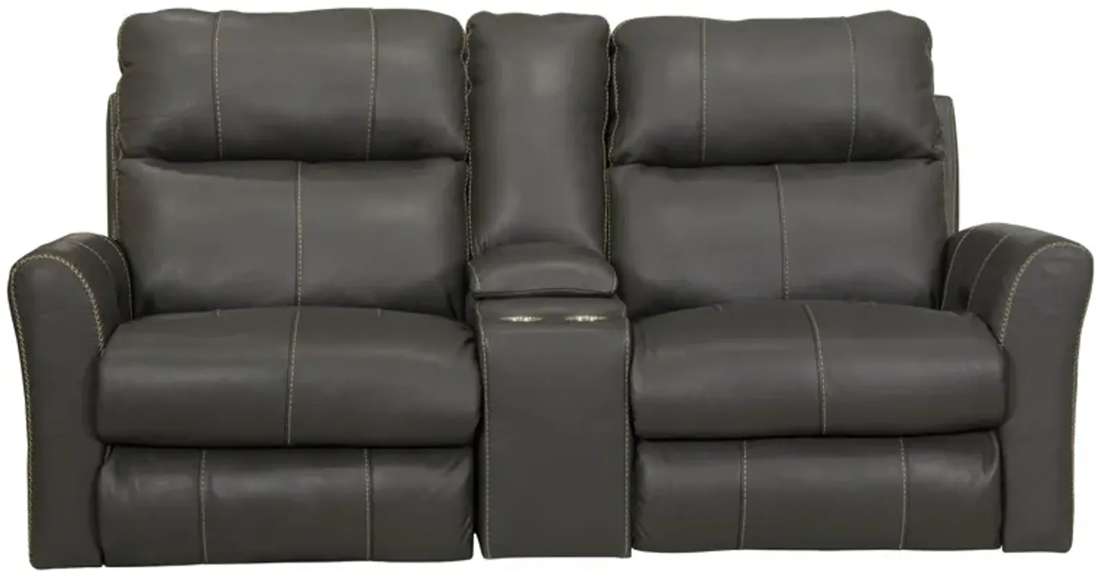 Freddie Power Headrest Zero Gravity Reclining Console Loveseat