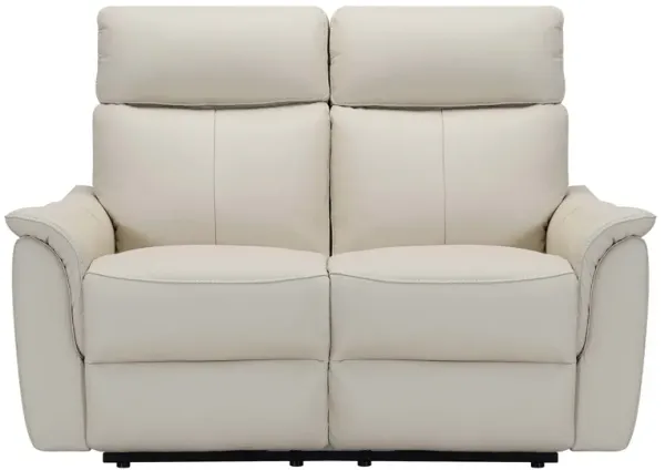 Sassari Chalk Power Reclining Loveseat