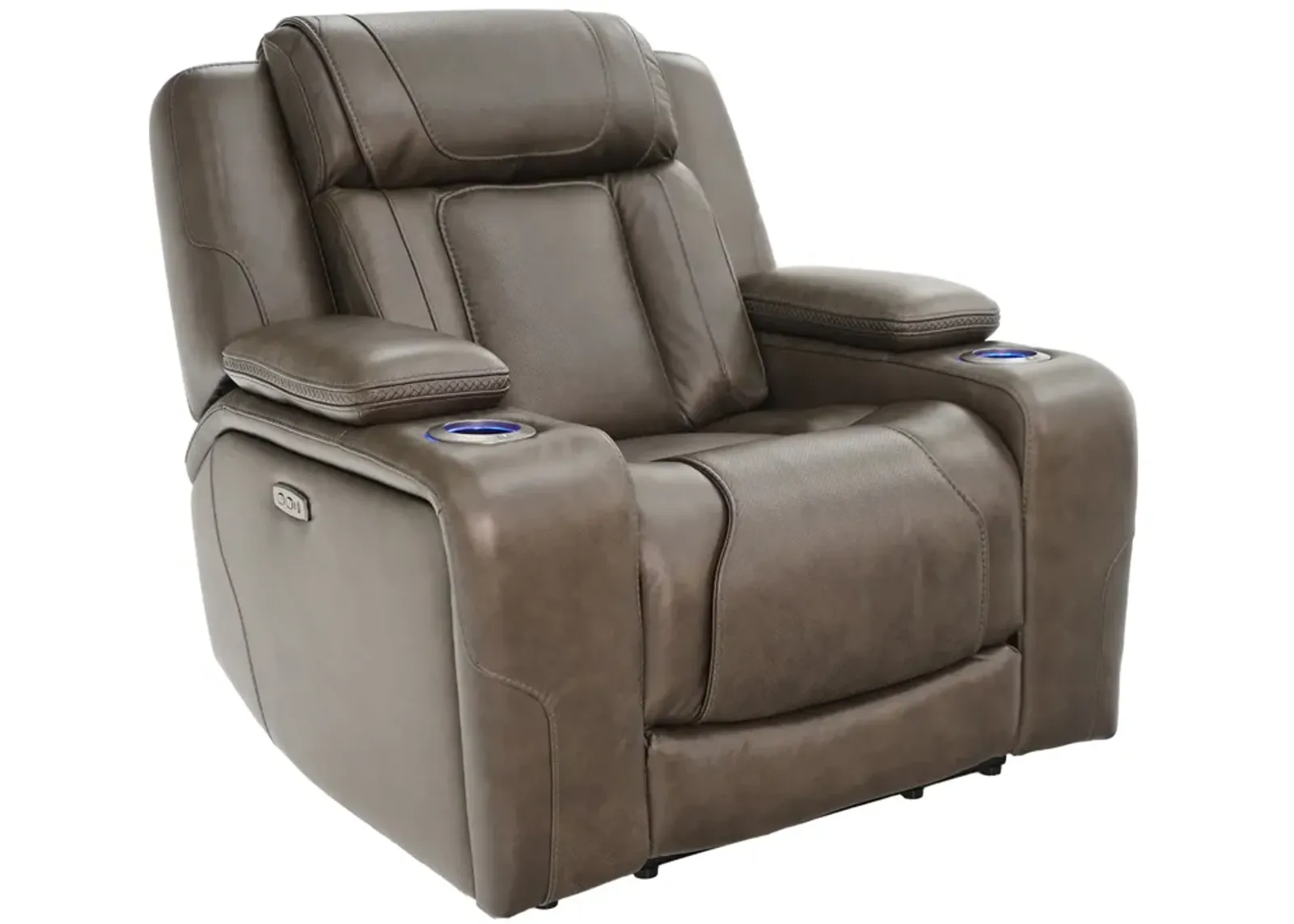 Boston Charcoal Zero Gravity Power Headrest Recliner