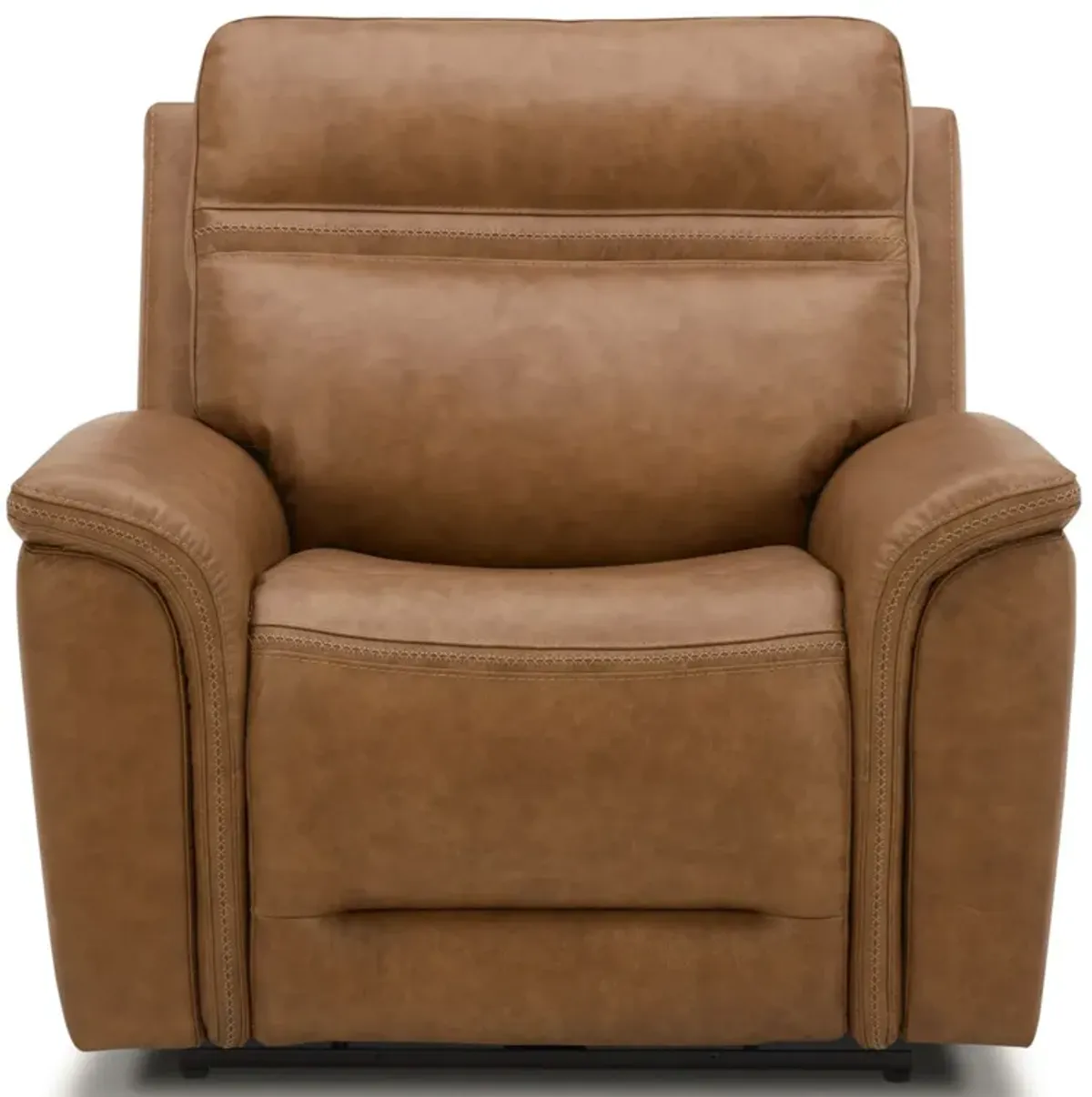 Cooper Camel Power Headrest Swivel Recliner with Power Lumbar