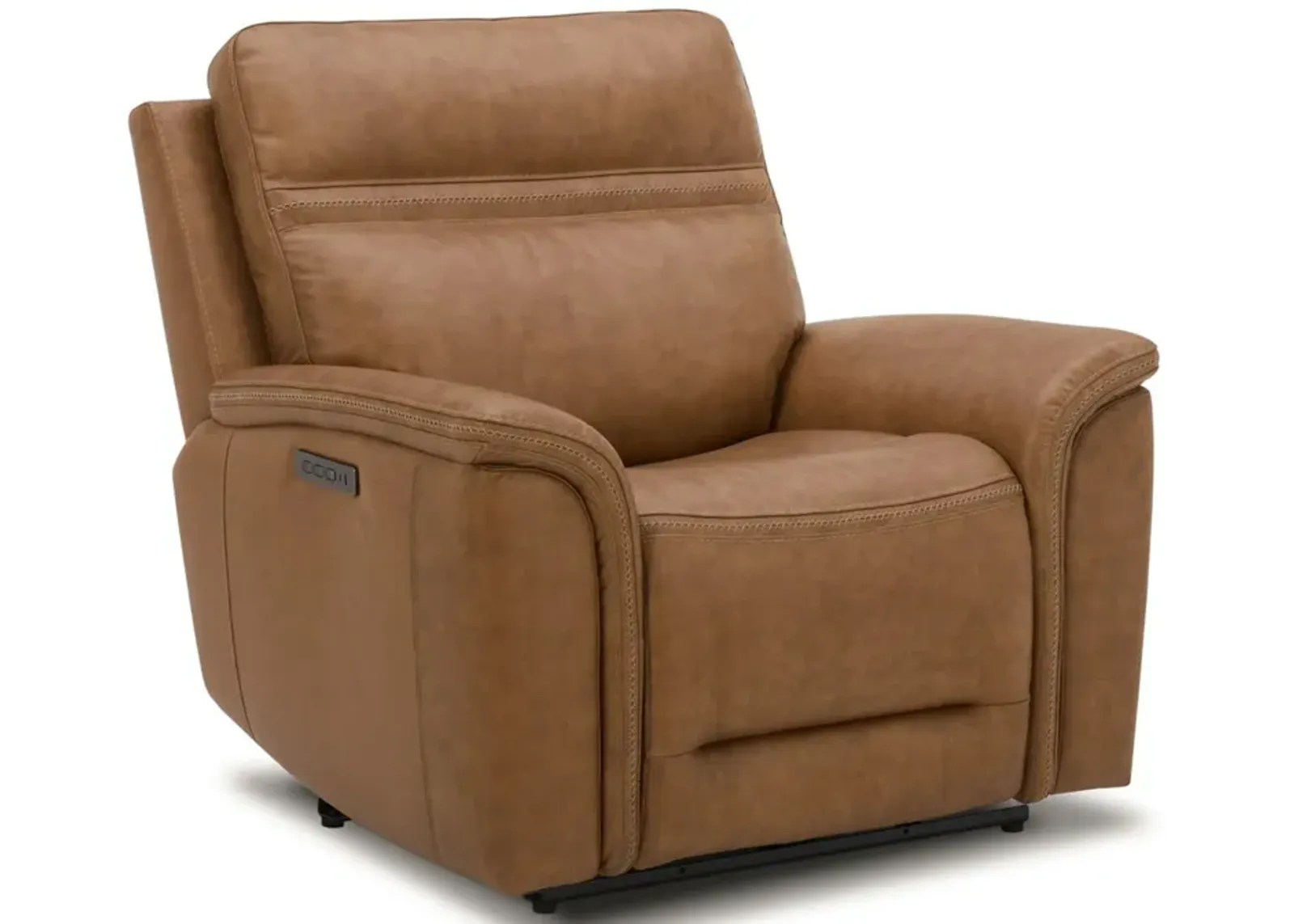 Cooper Camel Power Headrest Swivel Recliner with Power Lumbar