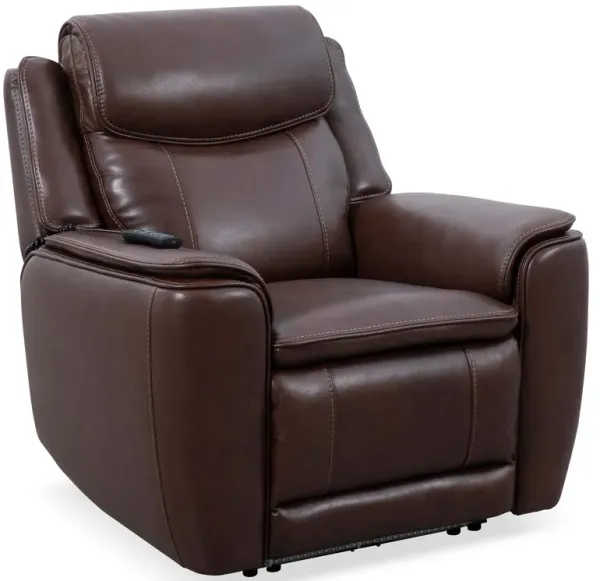 Walnut Zero Gravity Power Recliner with Massage and Immersive Sound