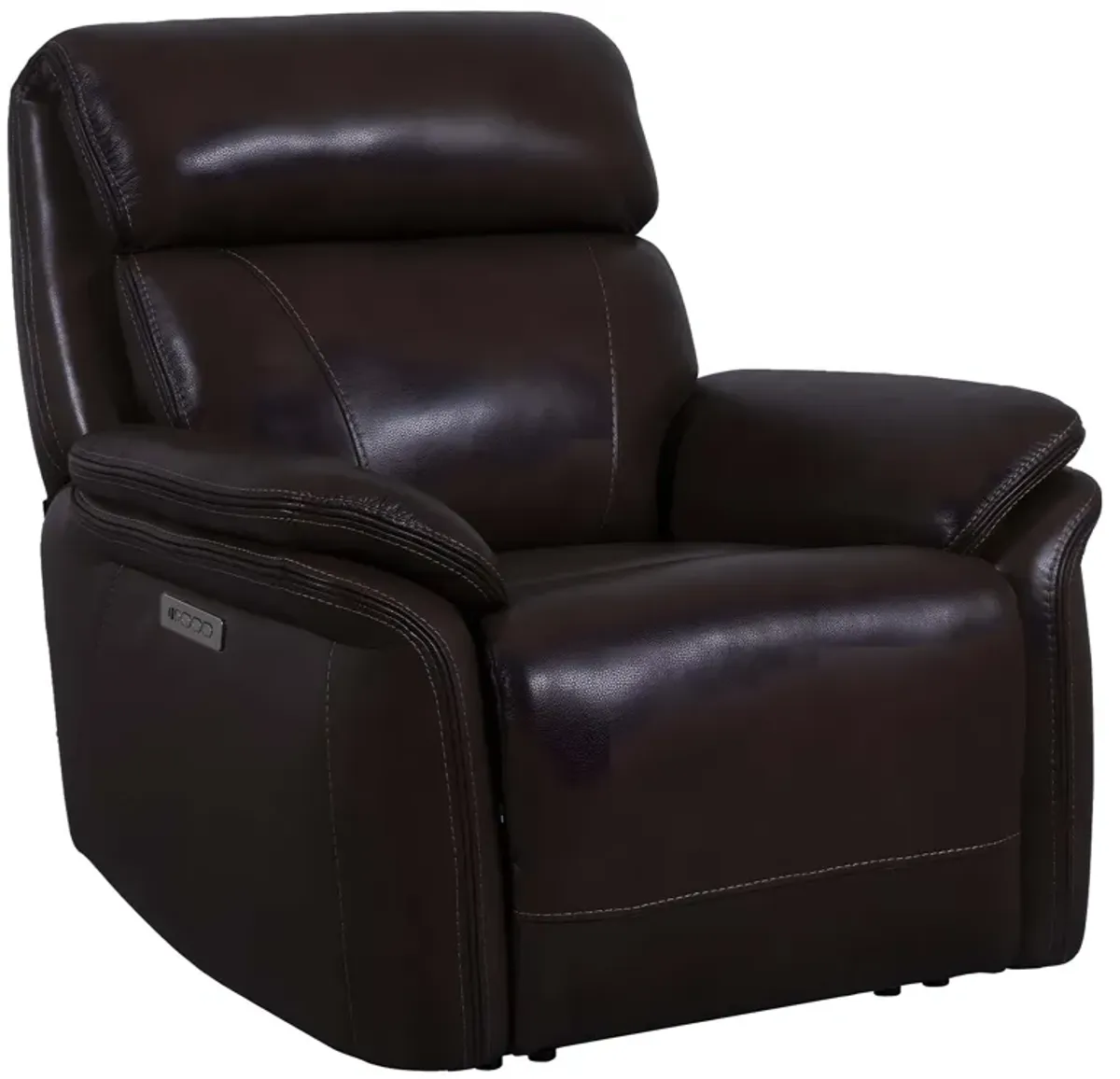Carson Coffee Power Headrest Recliner with Power Lumbar