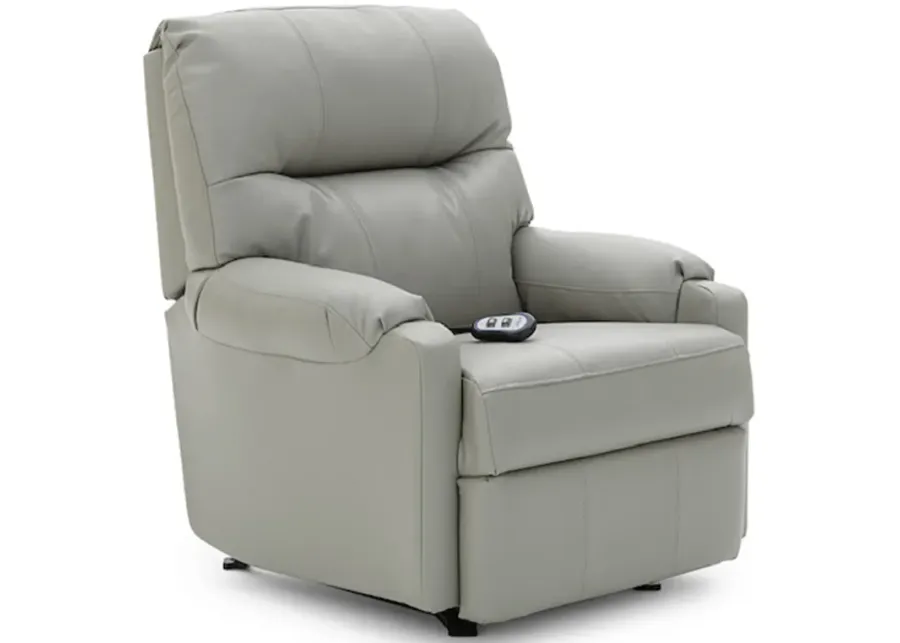 JoJo Light Gray Power Lift Recliner