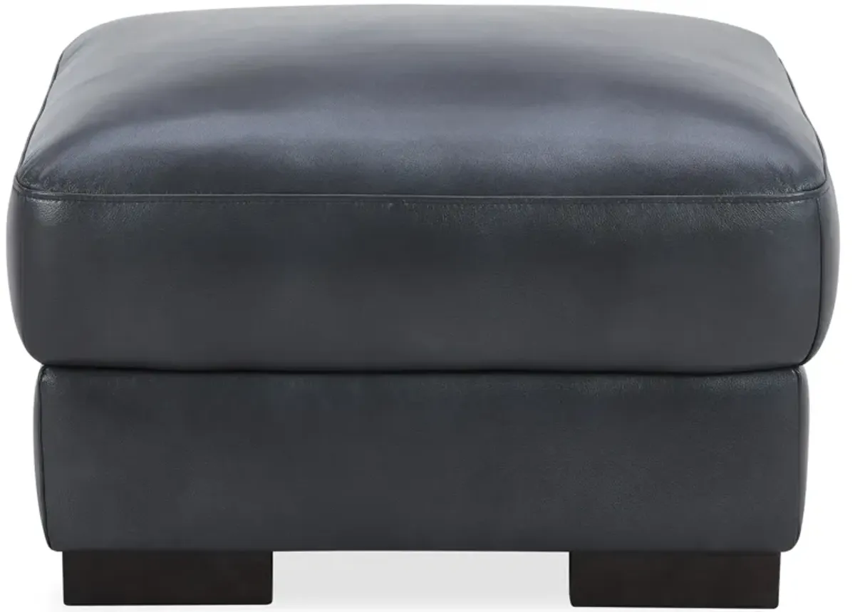 Chesapeake Blue Ottoman