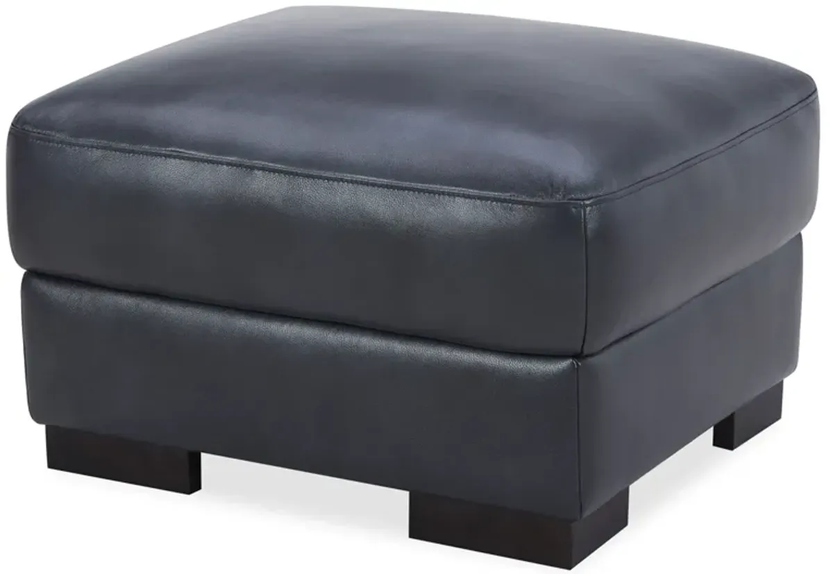 Chesapeake Blue Ottoman