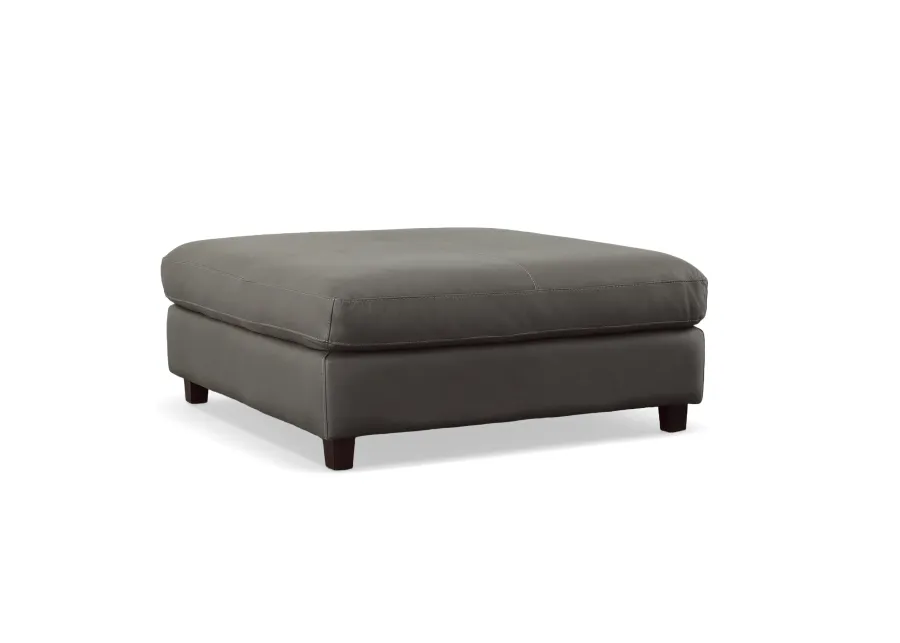 Caruso Fog Grey Ottoman