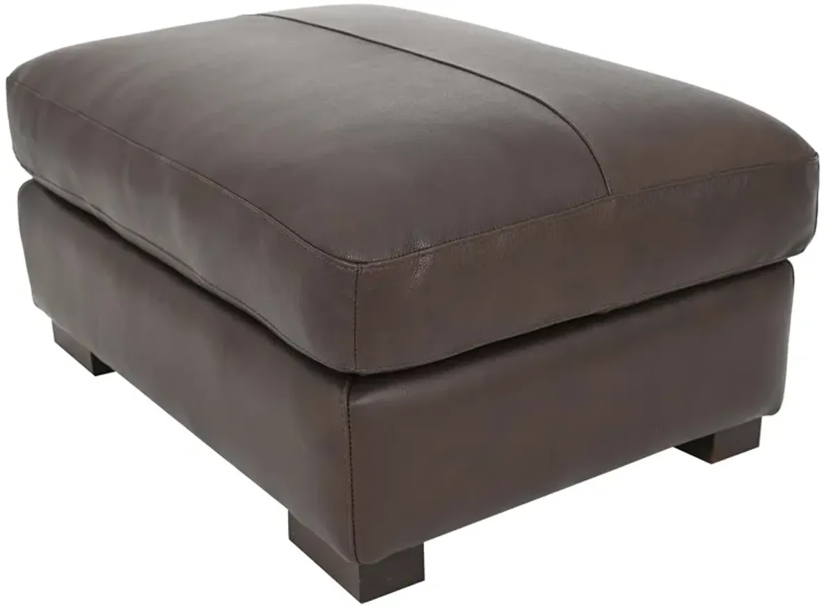 Caruso Brown Ottoman