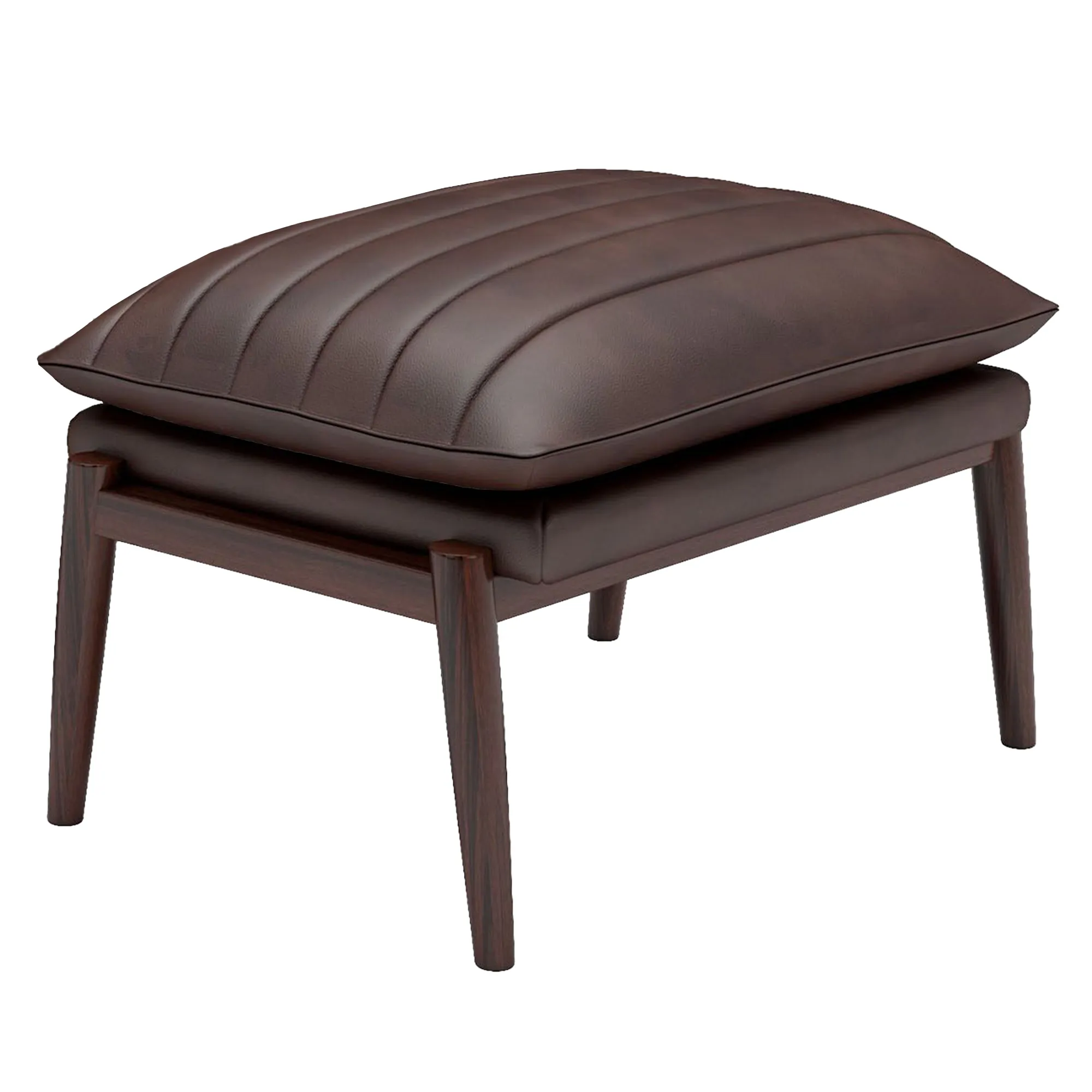 Ethan Brown Accent Leather Ottoman