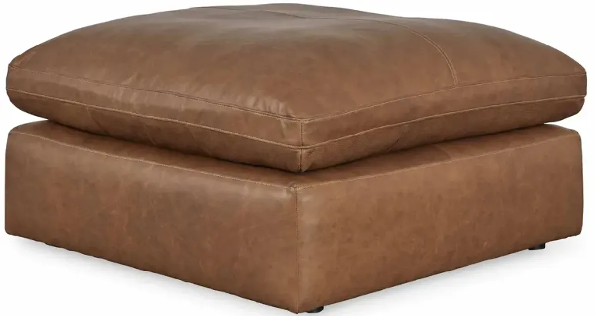 Emilia Caramel Oversized Accent Ottoman