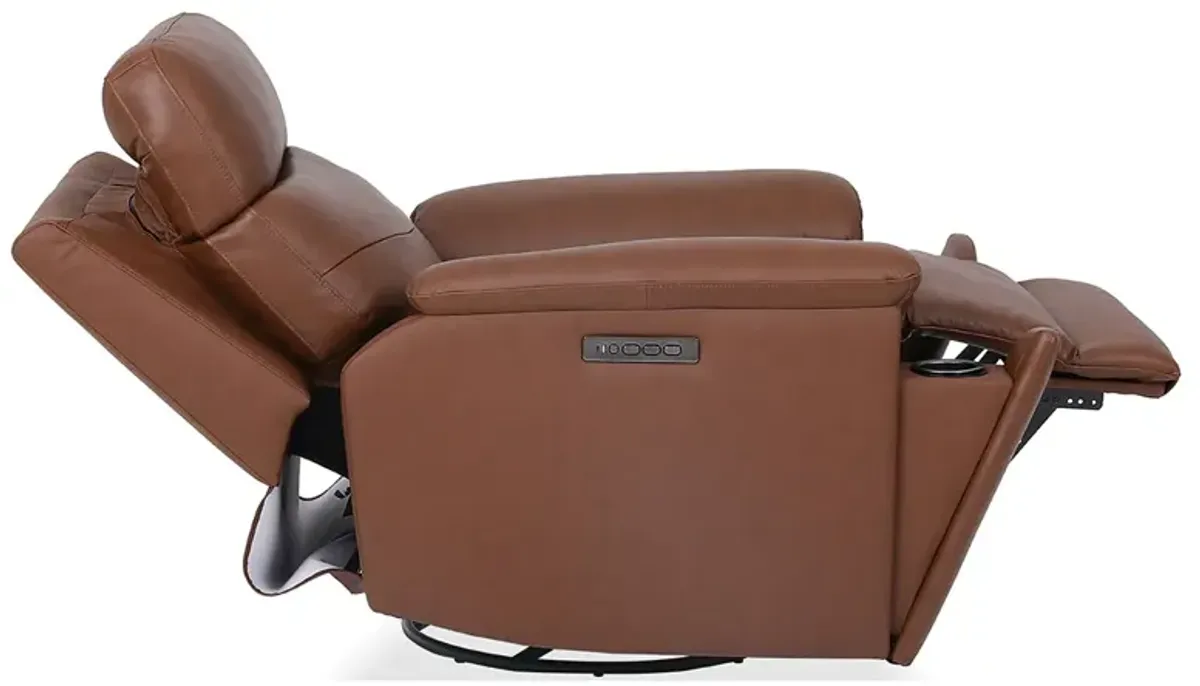 Perfect Match Refined Power Headrest Glider Recliner with Power Lumbar