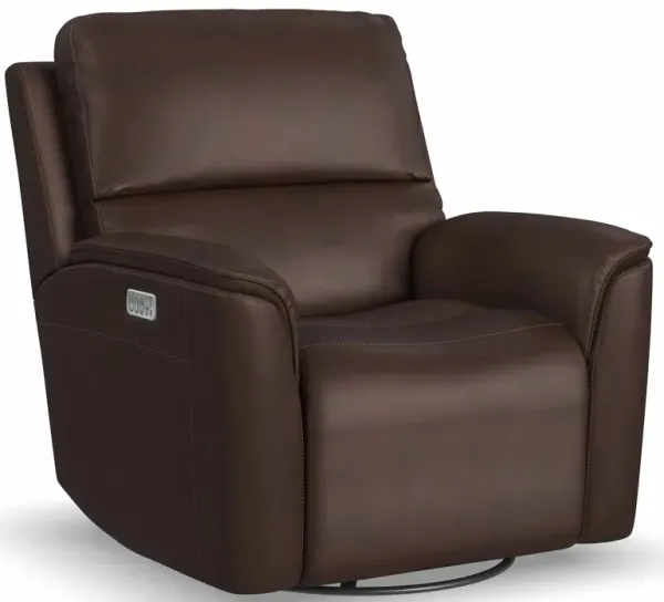 Henry Zero Gravity Power Headrest/Lumbar Swivel Recliner with Heat and Massage