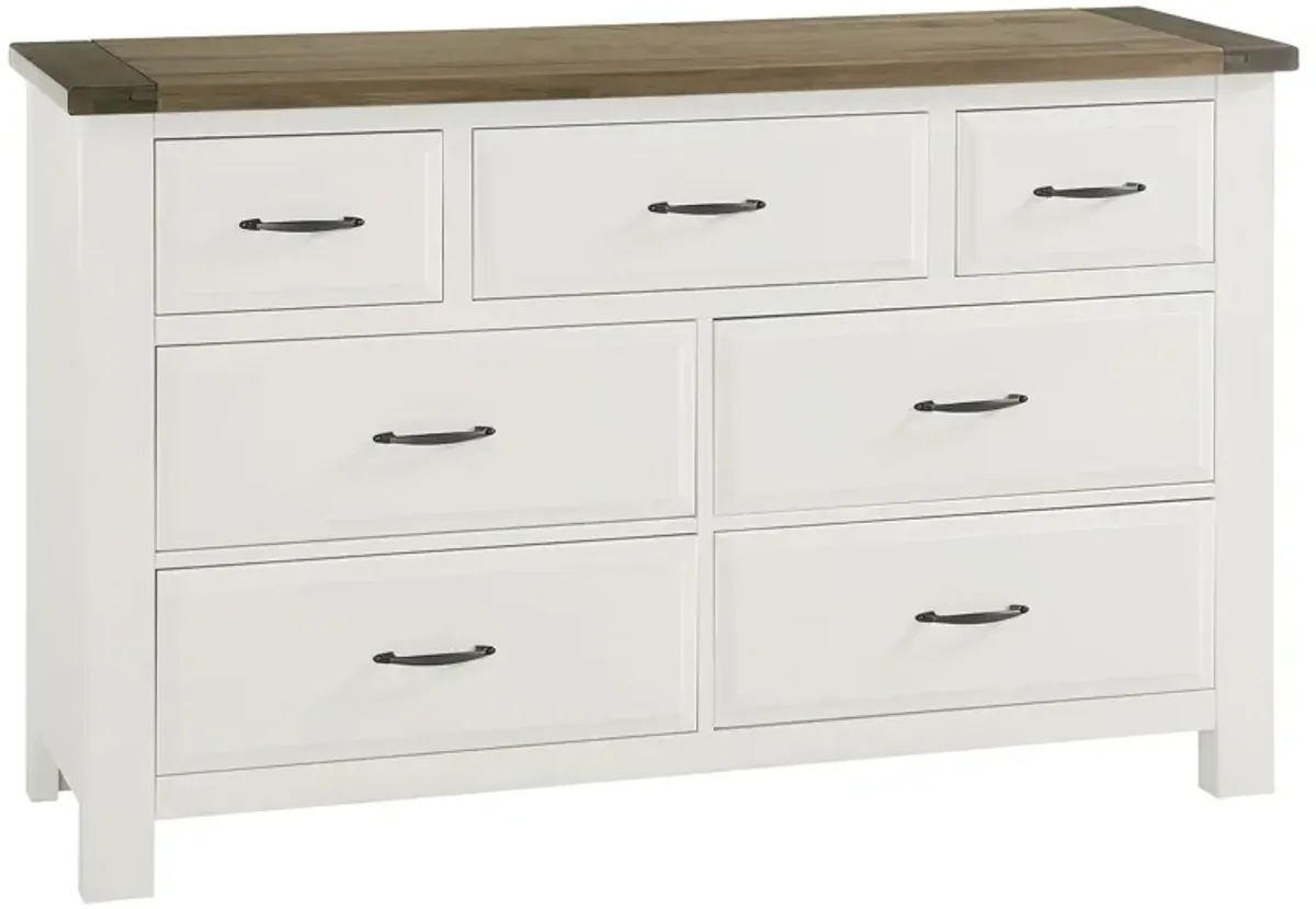 Maple Road White/Natural Dresser