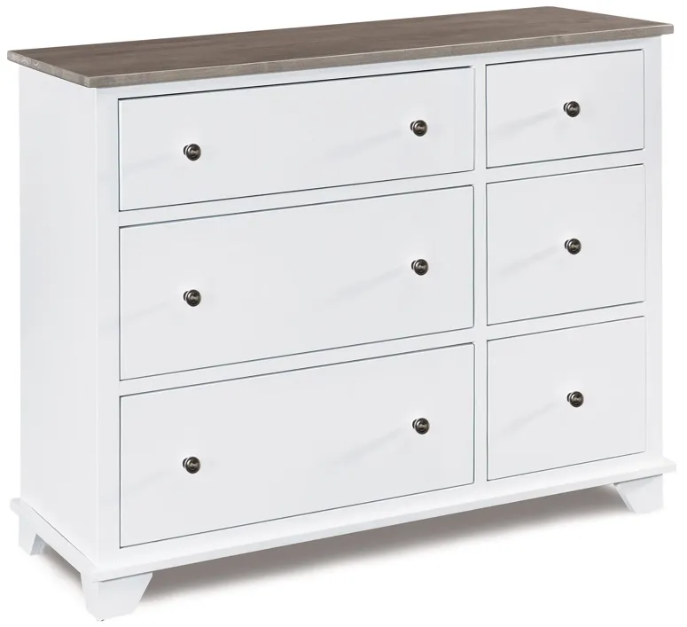 Portland Two-Tone Youth Combo Dresser