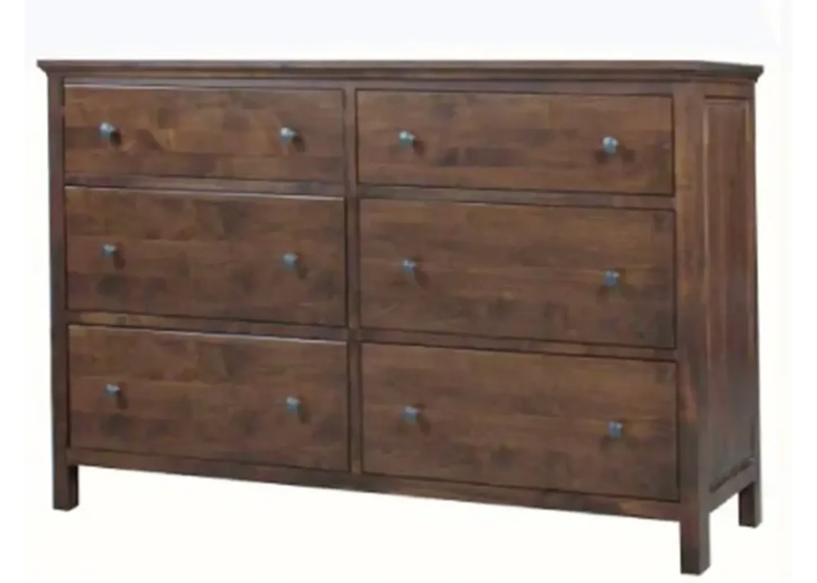 Heritage Brown Mahogany 6 Drawer Dresser