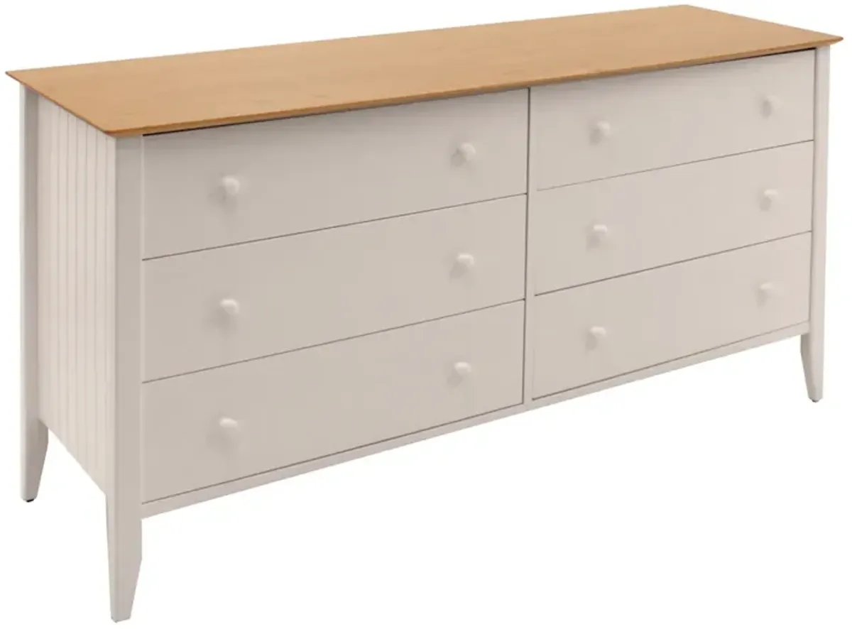 Coastal 6 Drawer Dresser