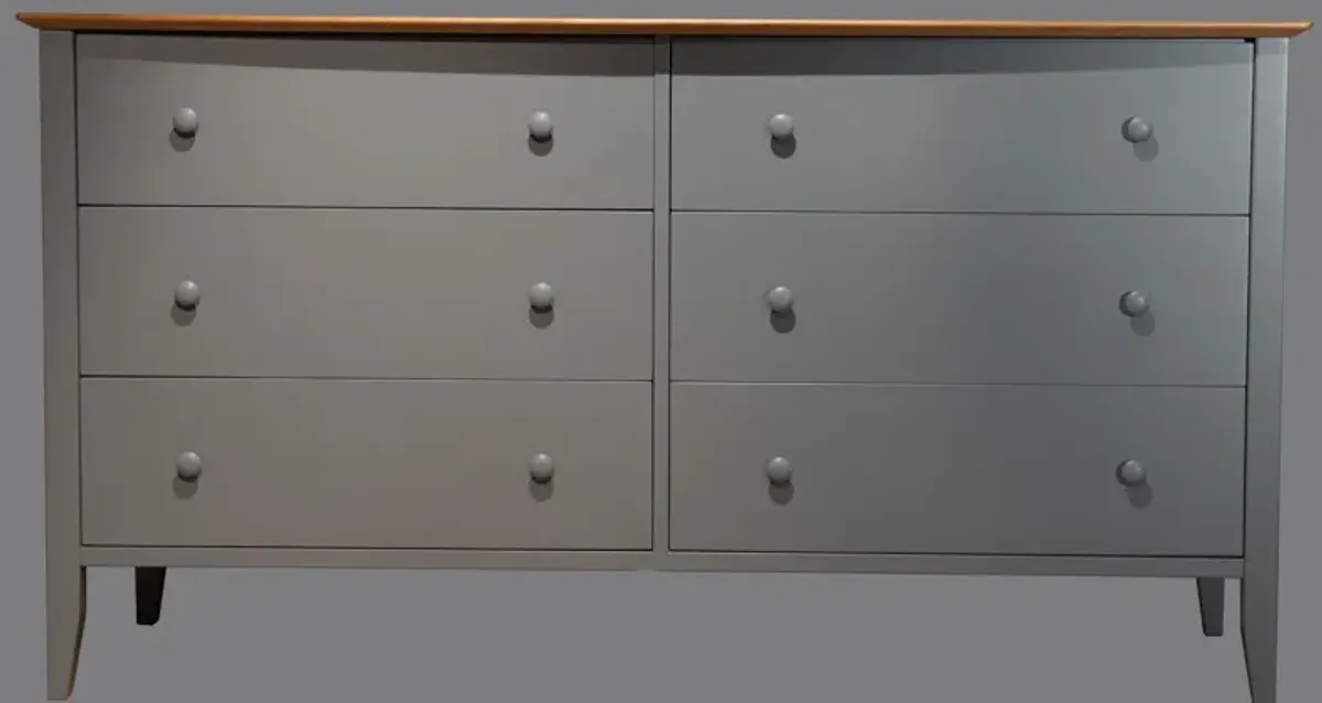 Coastal Grey 6 Drawer Dresser