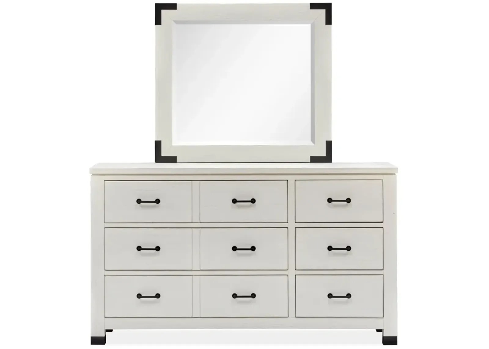 Harper Springs White Dresser