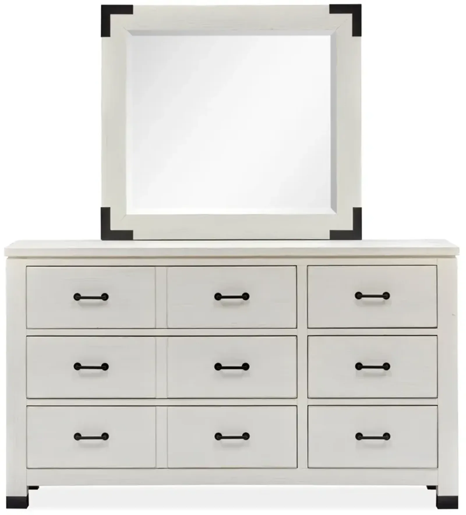 Harper Springs White Dresser