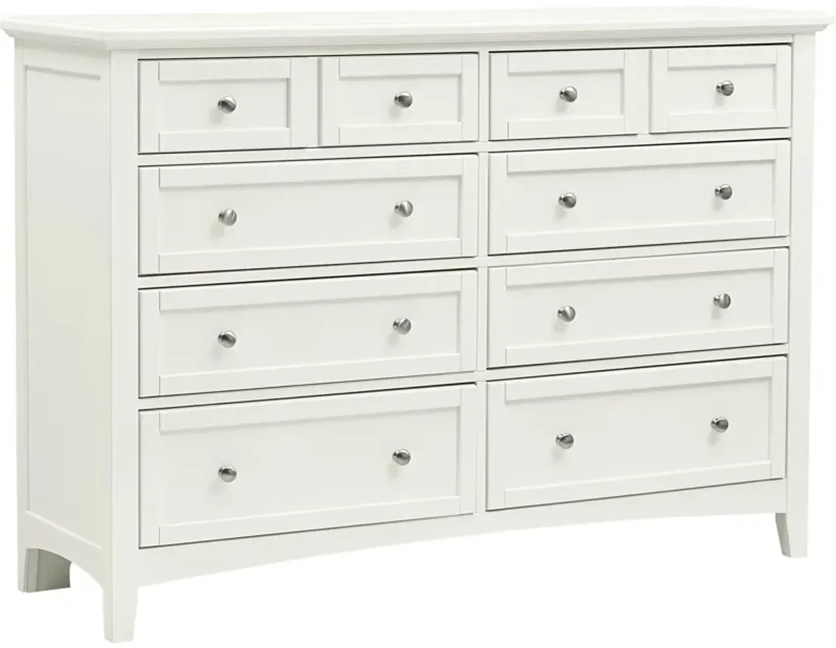 Bonanza White Triple Dresser