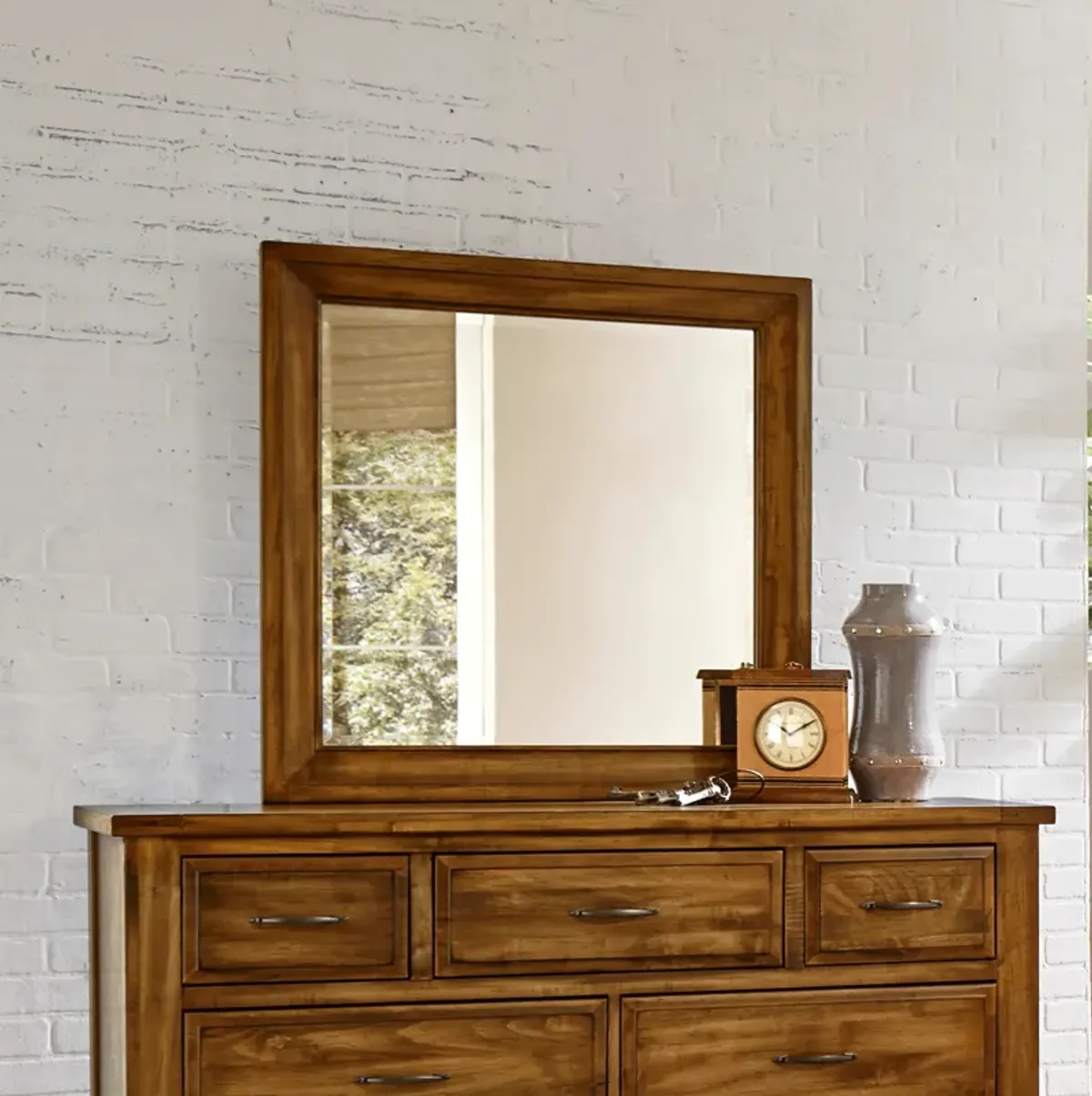 Maple Road Antique Amish Mirror