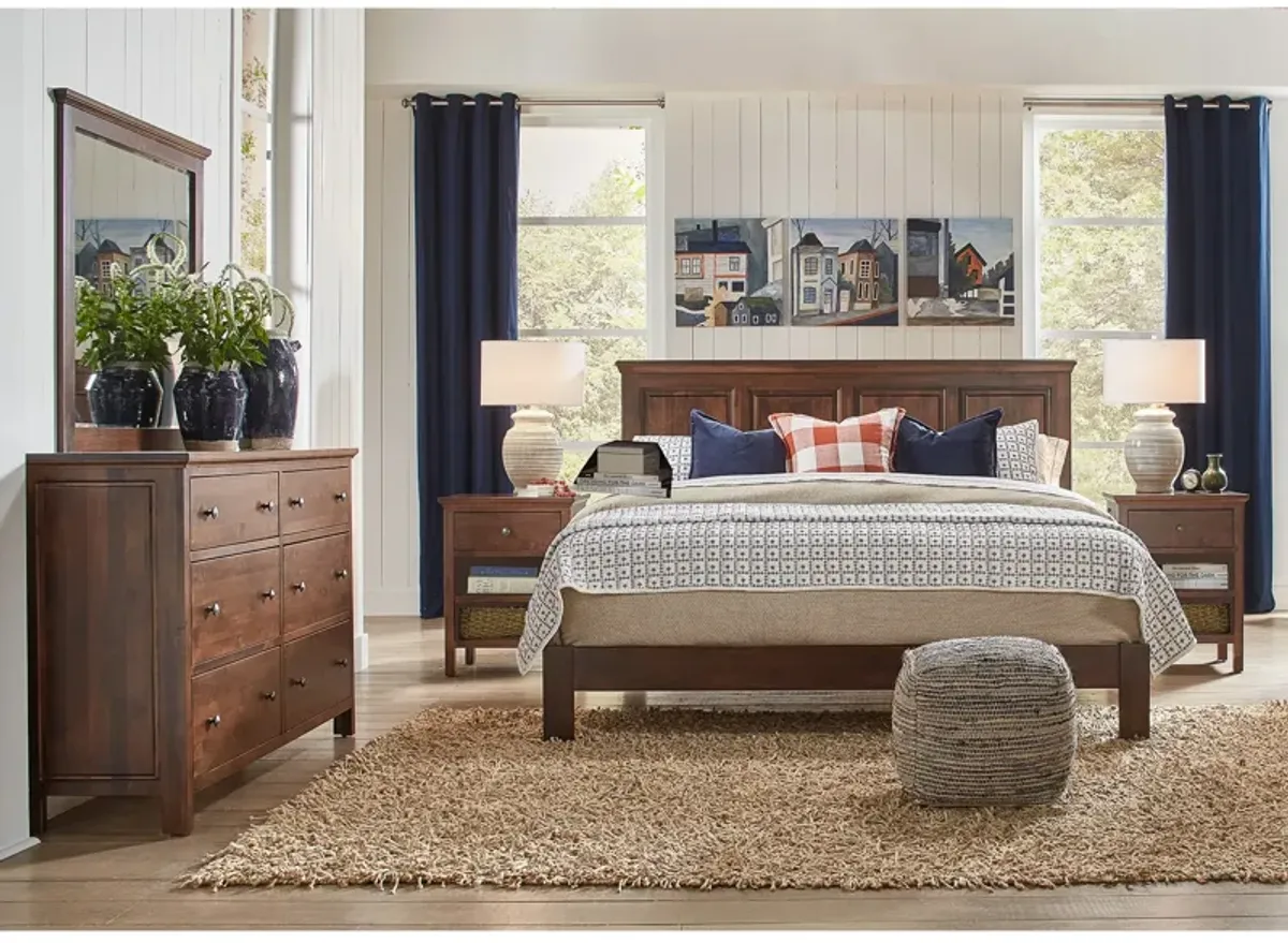 Heritage Brown Mahogany Mirror