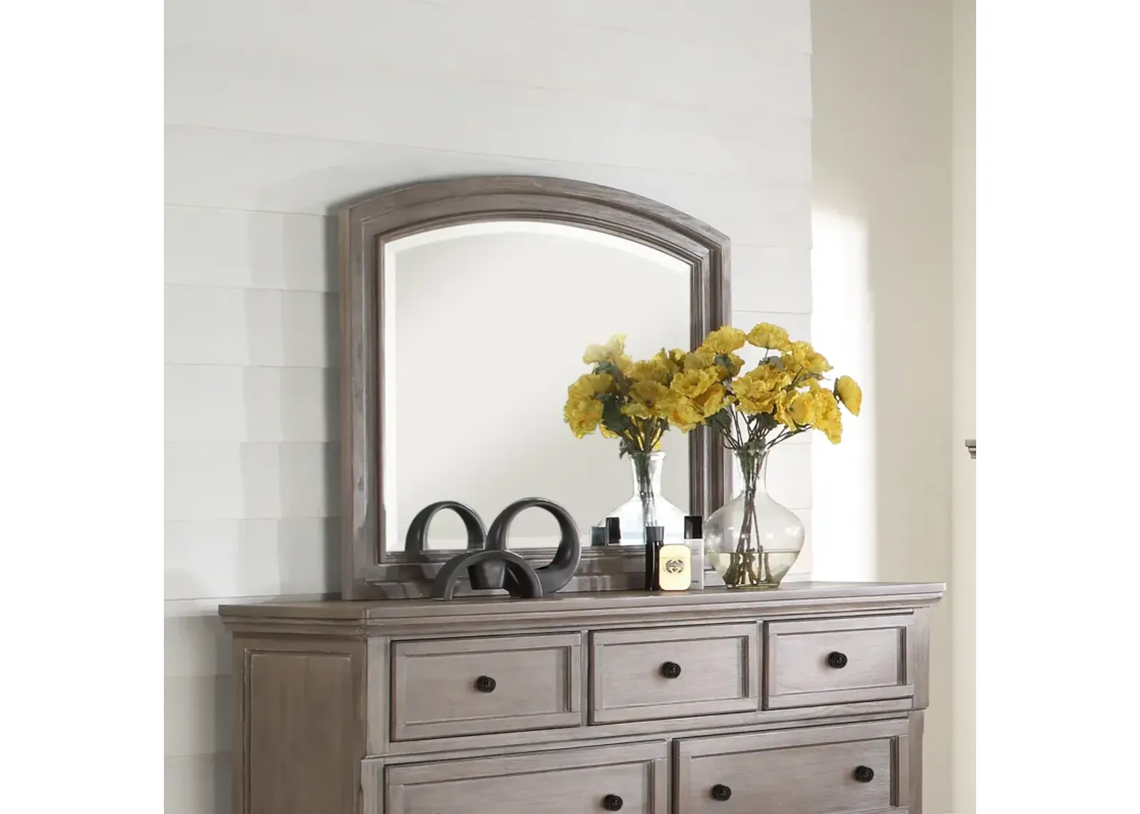 Allegra Pewter Mirror