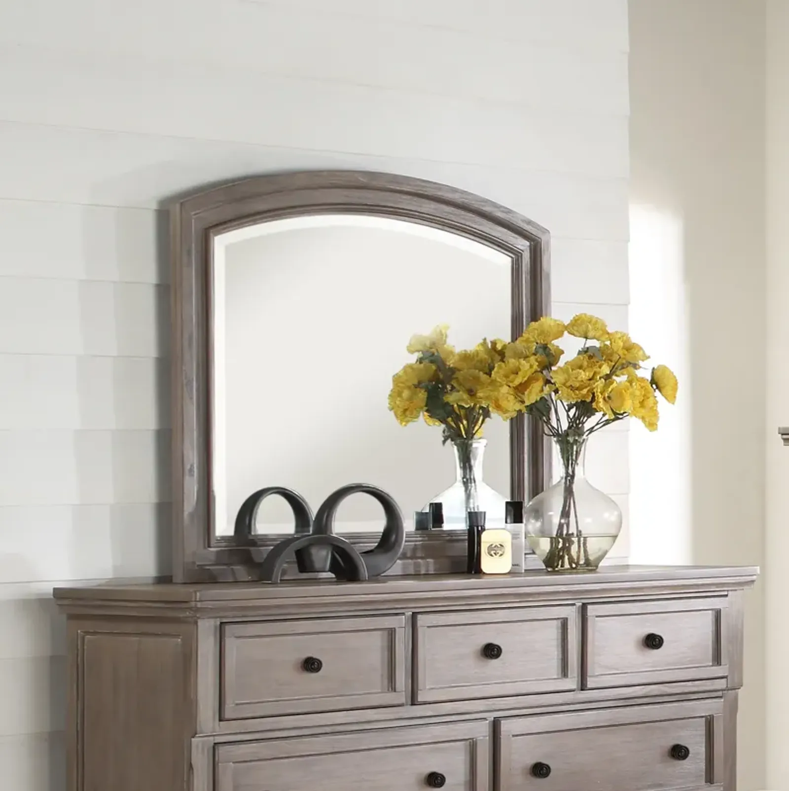 Allegra Pewter Mirror