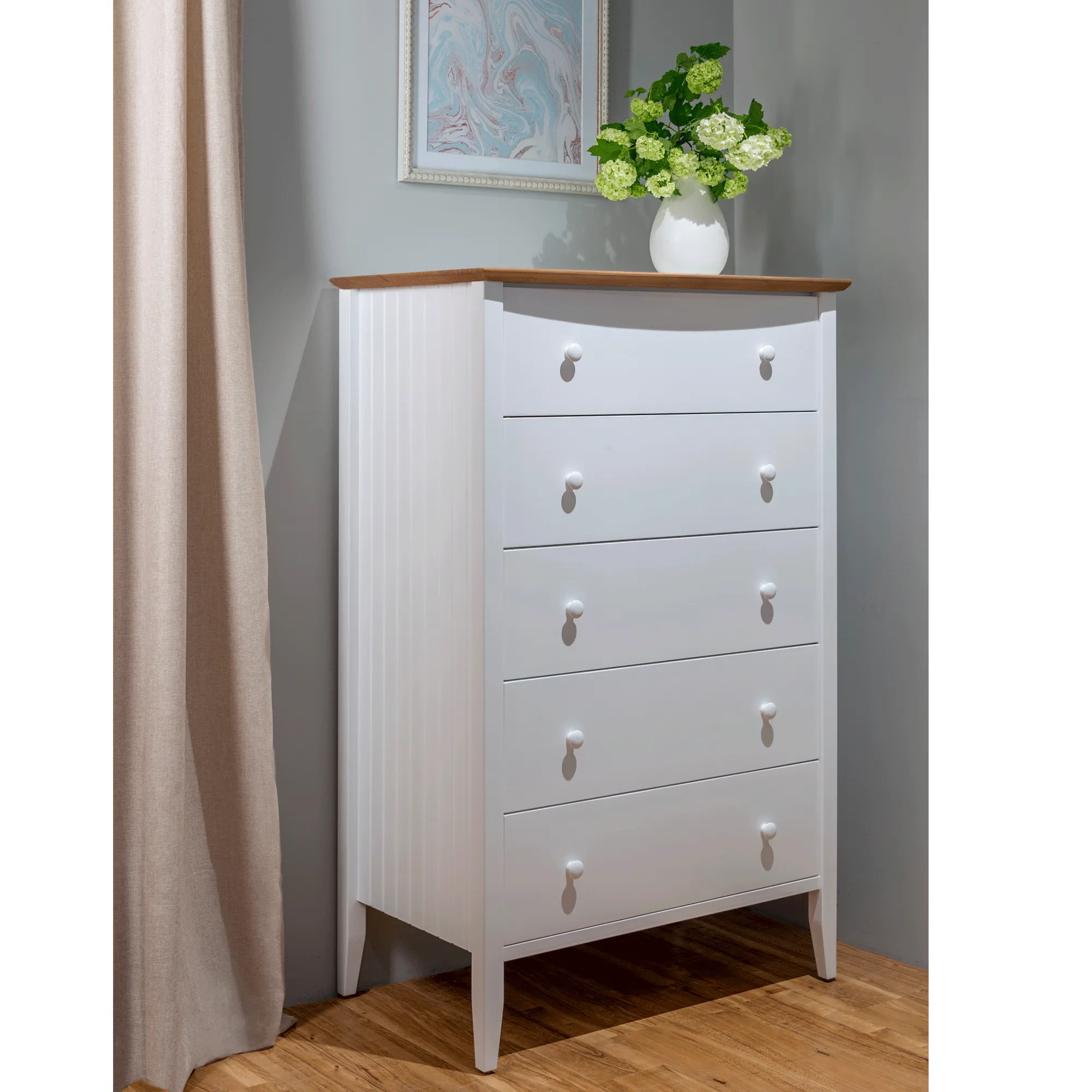 Coastal 5 Drawer Chest