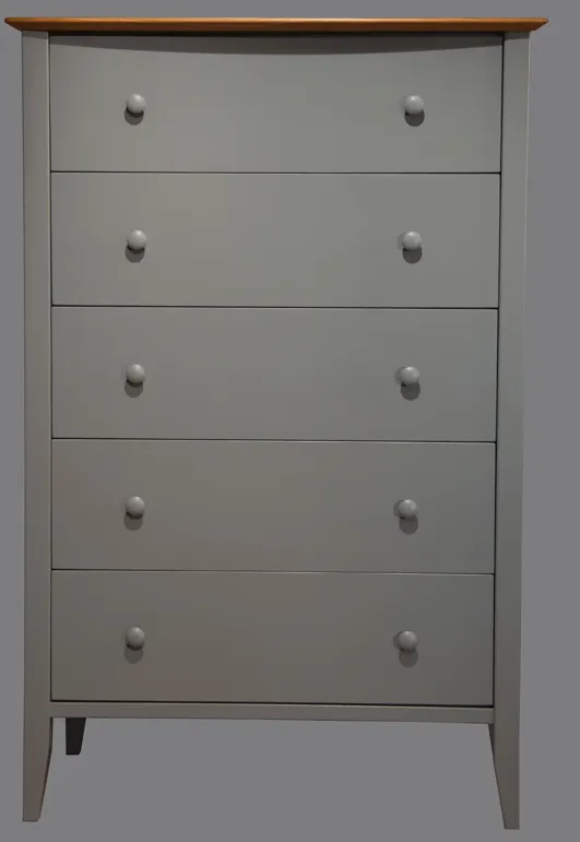 Coastal Grey 5 Drawer Chest