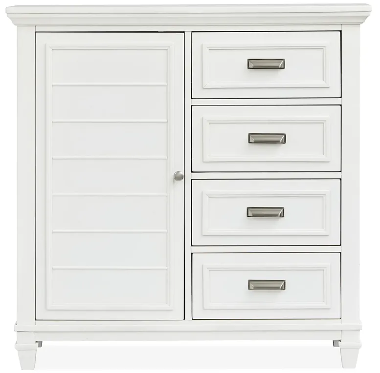 Charleston White Door Chest