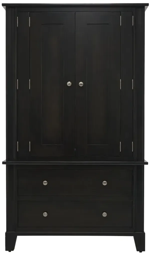 Amish Metropolitan Dara Grey Armoire