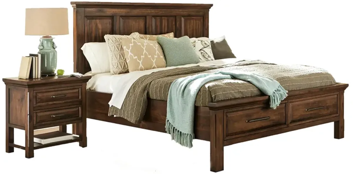 Hillcrest Panel Storage Bed