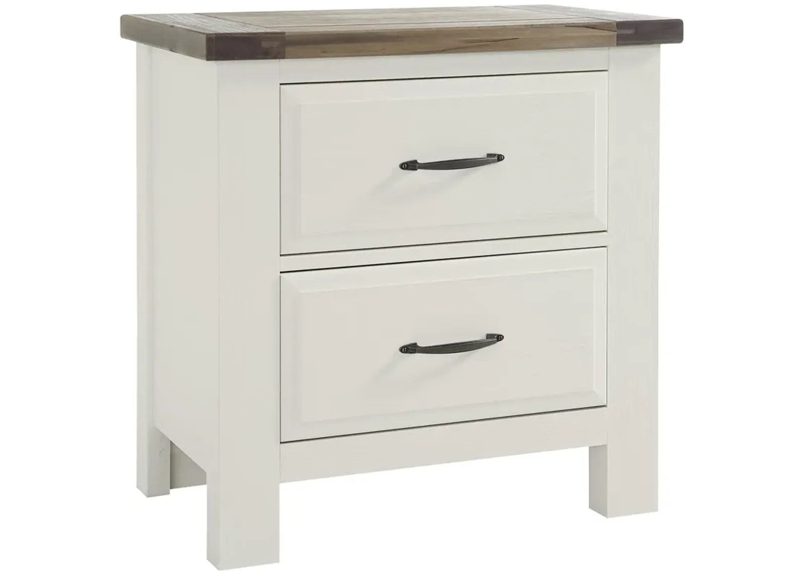 Maple Road White/Natural Nightstand