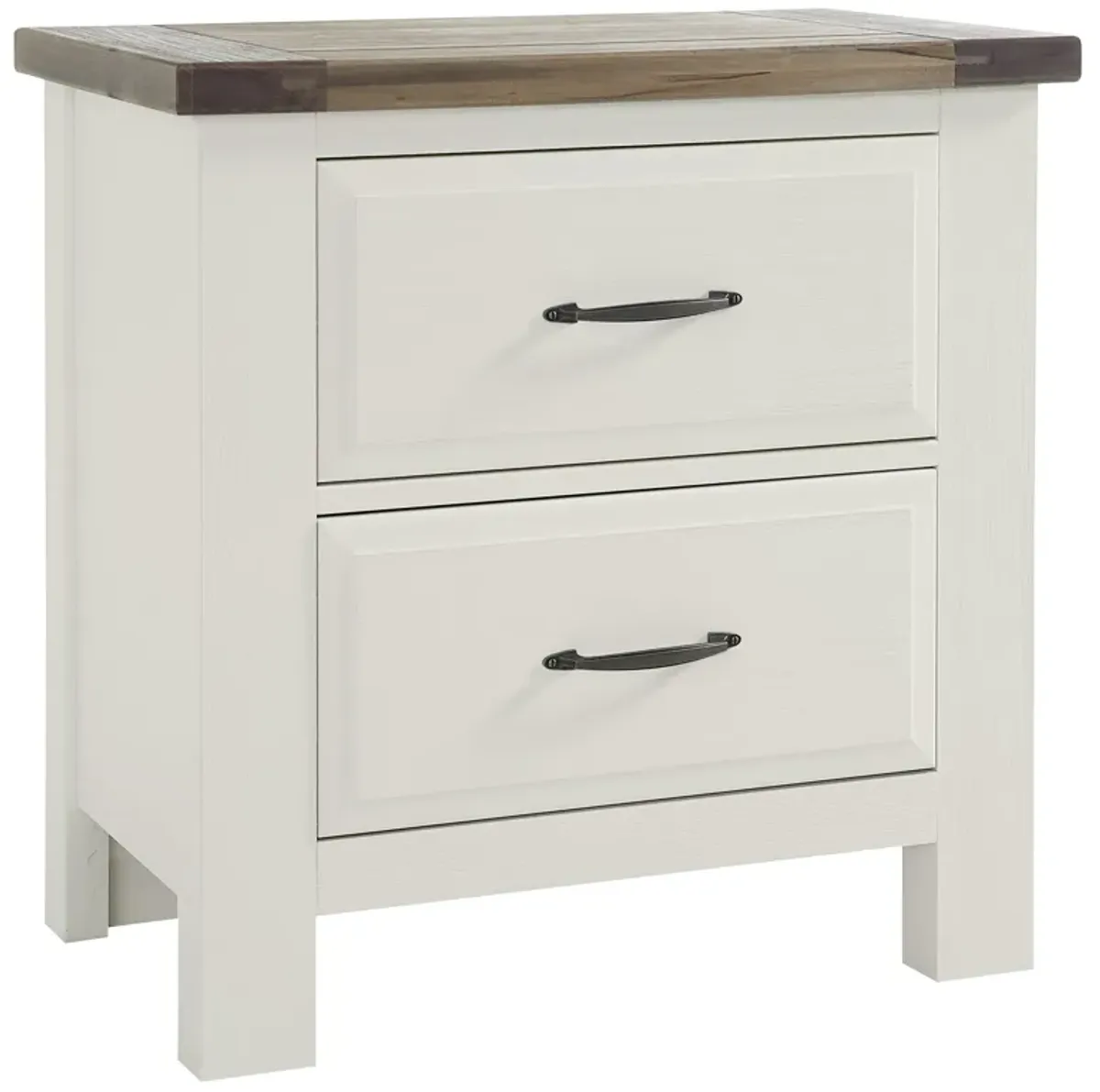 Maple Road White/Natural Nightstand