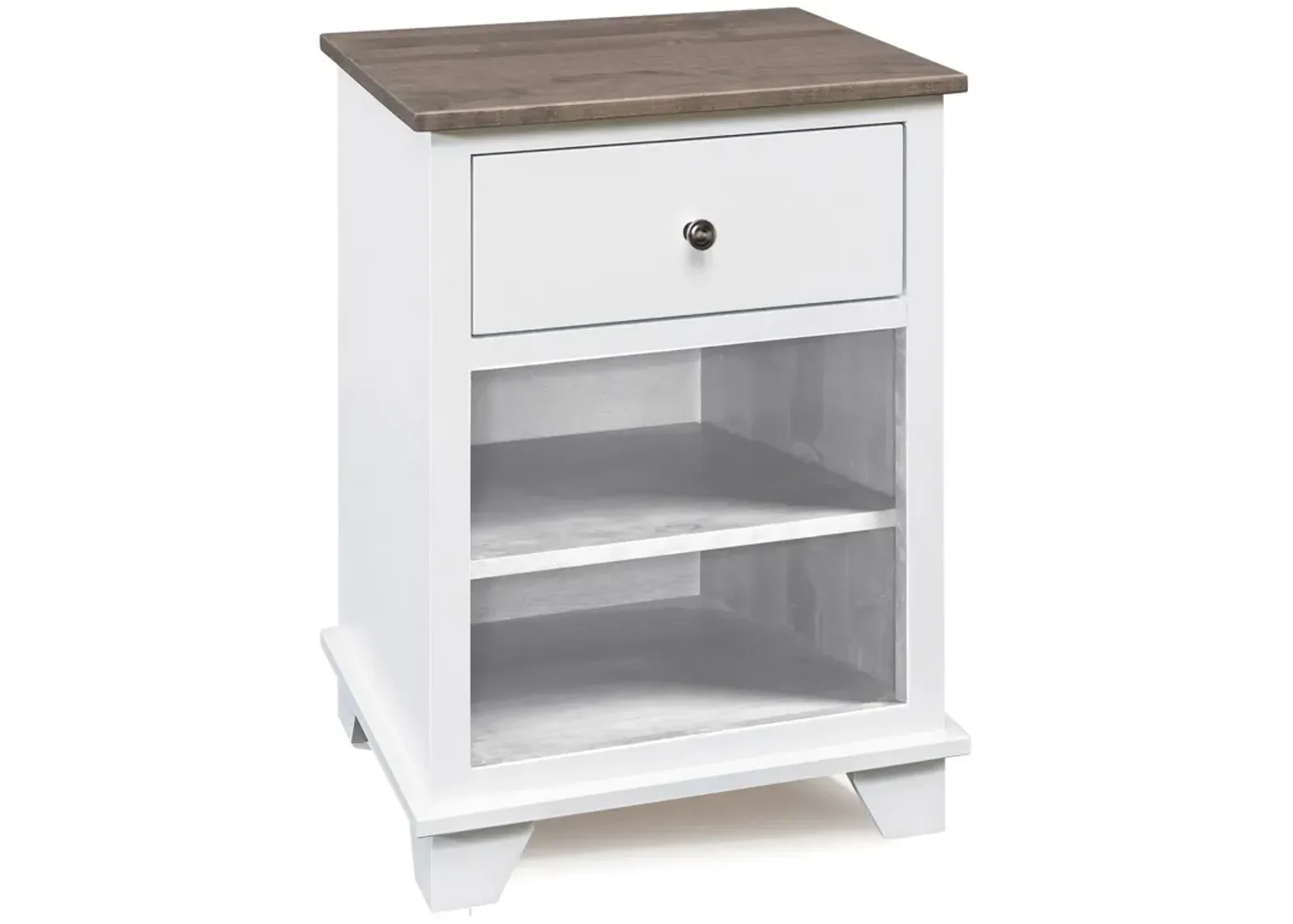 Portland Two-Tone 1 Drawer Nightstand