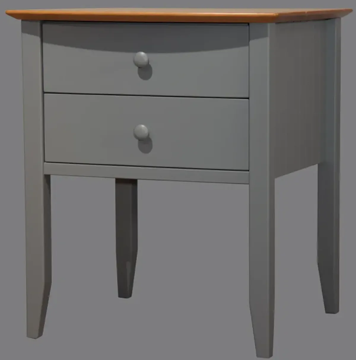 Coastal Grey 2 Drawer Nightstand